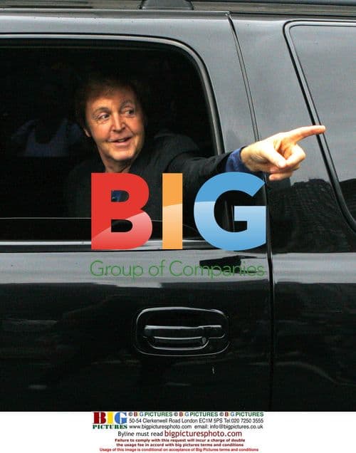 Paul McCartney Waves to Fans in Philadelphia