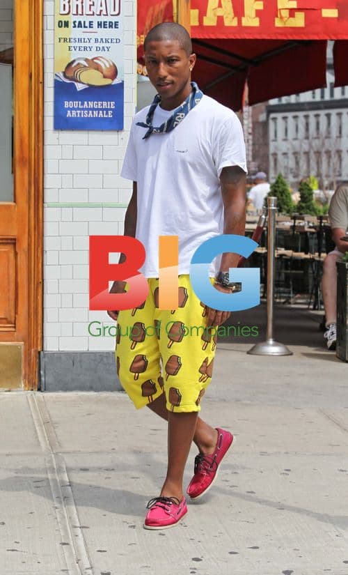 Pharrell Williams Casual Lunch Look