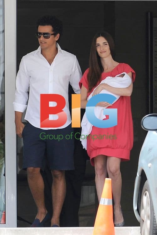 Paz Vega Leaves Hospital with New Son