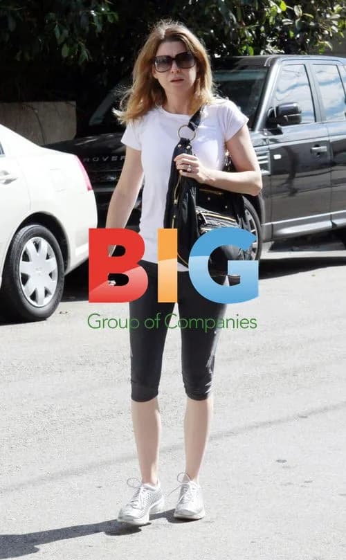 Ellen Pompeo Leaving Car in LA
