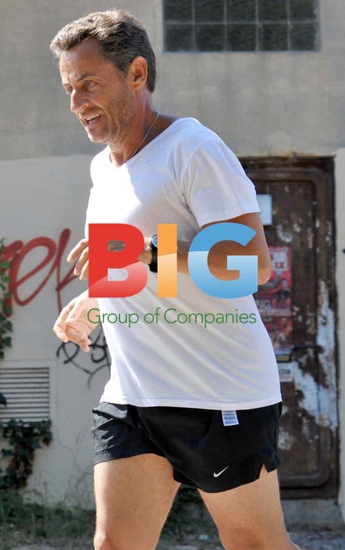 Nicolas Sarkozy goes jogging in France