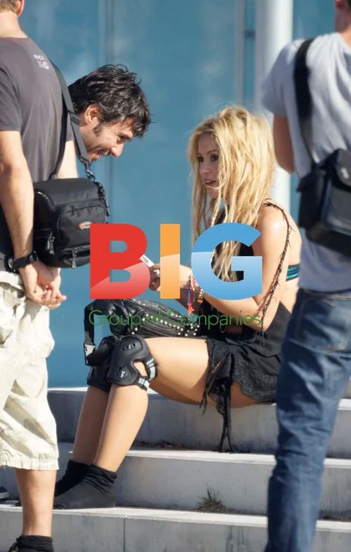 Shakira Filming Video in Barcelona