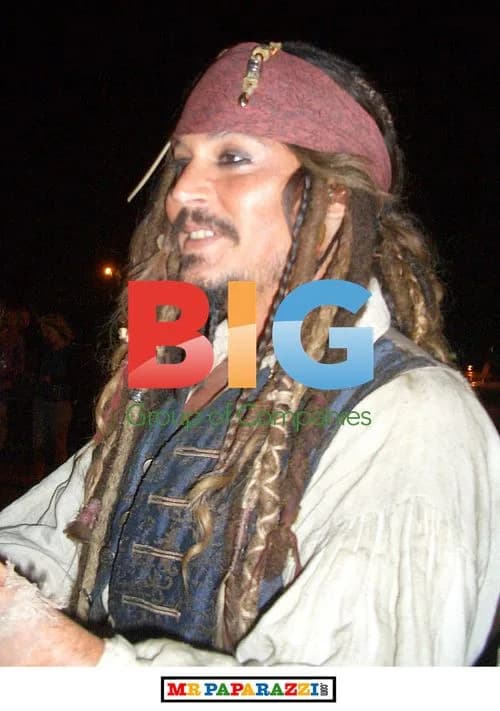 Johnny Depp filming 'Pirates of the Caribbean' in Hawaii
