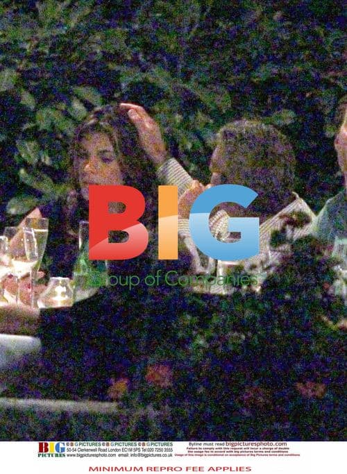 George Clooney and Elisabetta Canalis Have Dinner