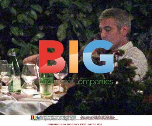Clooney and Canalis Dine at Alle Darsane