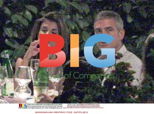 George Clooney and Elisabetta Canalis Dine in Italy