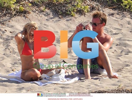 Geri Halliwell and boyfriend in Saint Tropez