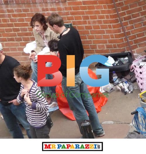 Anne Hathaway Filming "One Day" Stunt