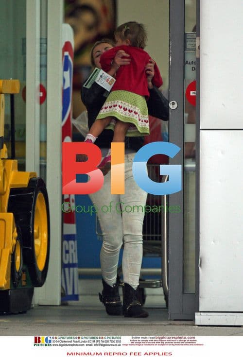 Charlotte Church and daughter at toy shop