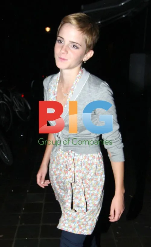 Emma Watson Leaves Bungalow 8 with Sophie Sumner