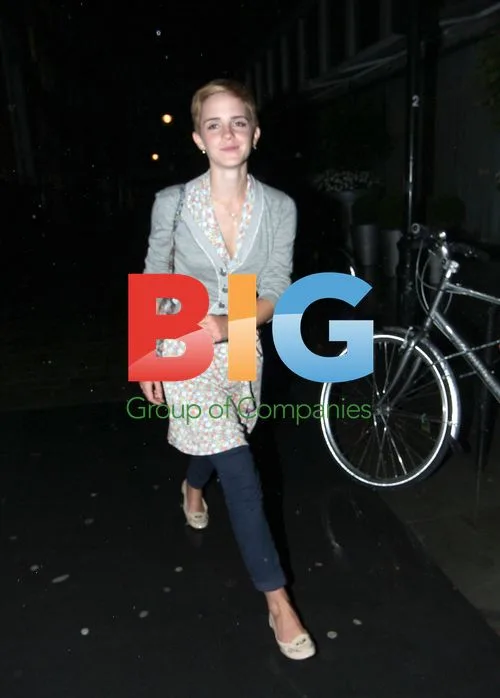 Emma Watson Leaving Bungalow 8 with Sophie Sumner