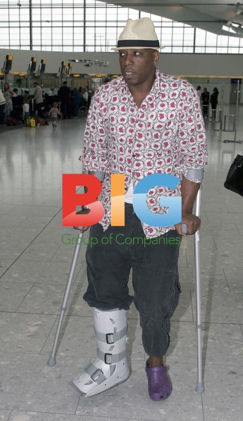 Ian Wright at Heathrow Airport