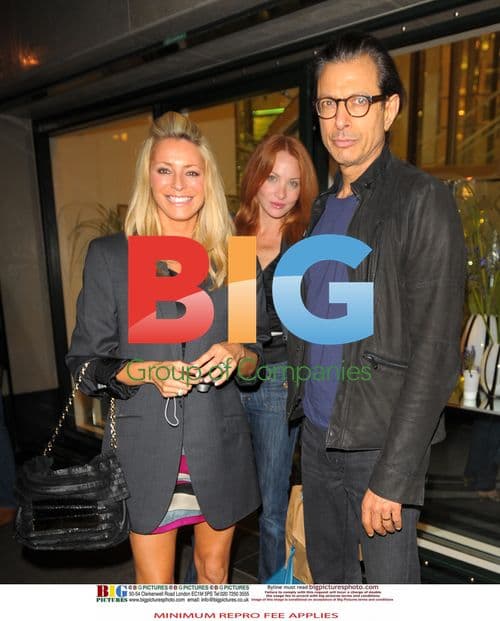 Tess Daly and Jeff Goldblum Outside Ivy Club