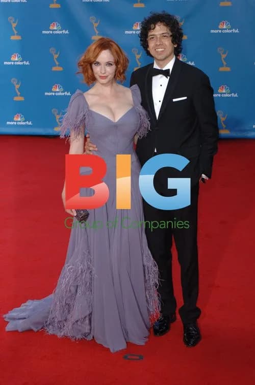 Christina Hendricks and Geoffrey Arend at 2010 Emmy Awards
