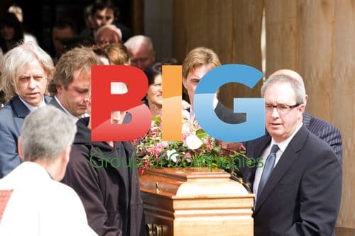 Bob Geldof Snr Funeral in Dublin