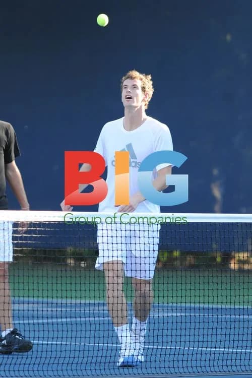Andy Murray Practices at USTA Tennis Center