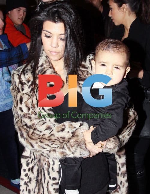 Kardashians Arrive at LAX with Baby Mason
