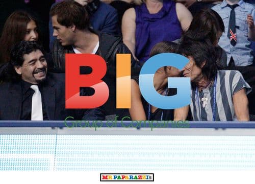 Ronnie Wood and Ana Araujo at ATP World Tour Finals 2010