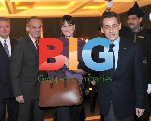Nicolas Sarkozy and Carla Bruni Sarkozy visit Taj Palace