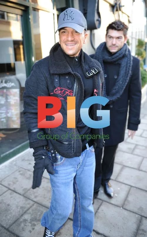 Peter Andre Leaves Hotel in Newcastle
