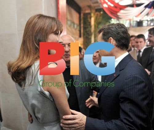 Sarkozy and Bruni in New Delhi