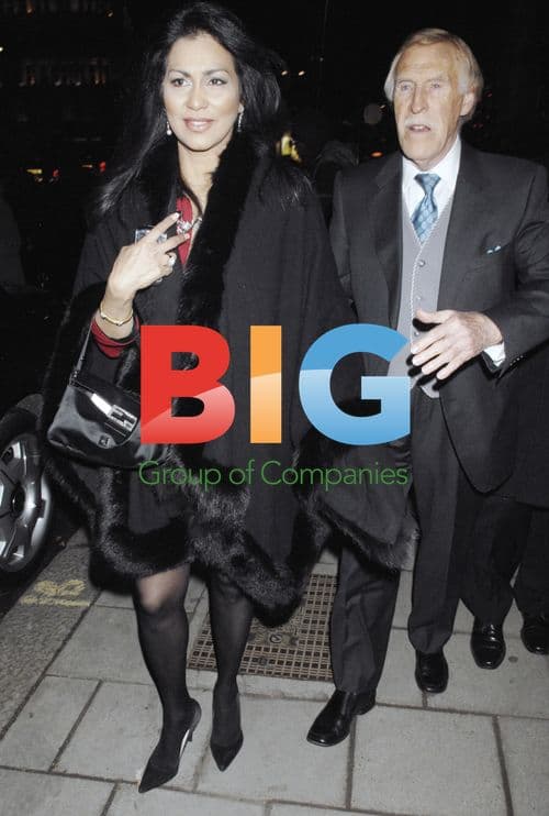 Bruce Forsyth and wife leaving party