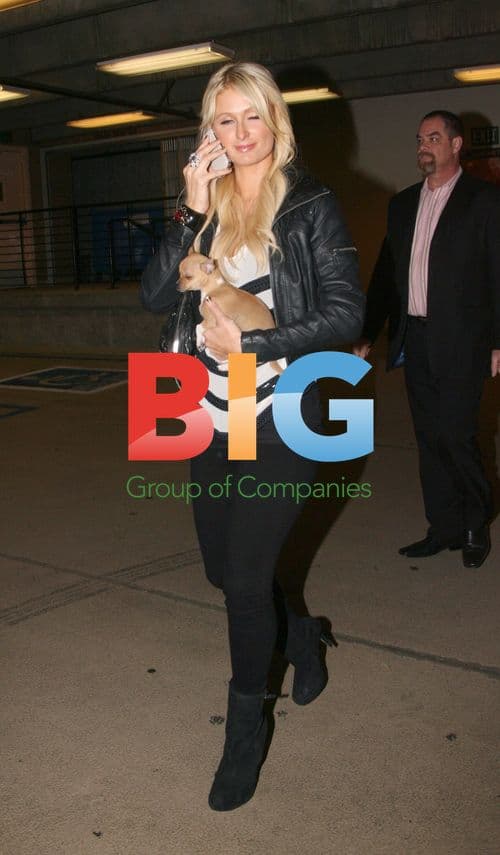 Paris Hilton out with puppy in LA