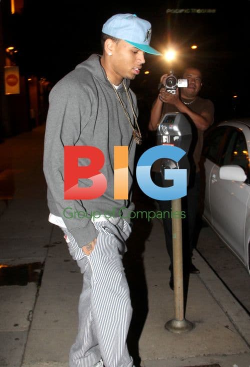 Chris Brown Goes Holiday Shopping with Girlfriend
