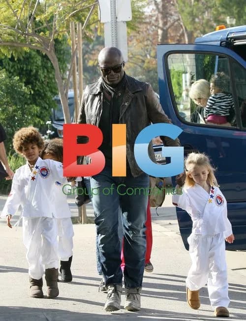 Heidi Klum takes kids to karate class