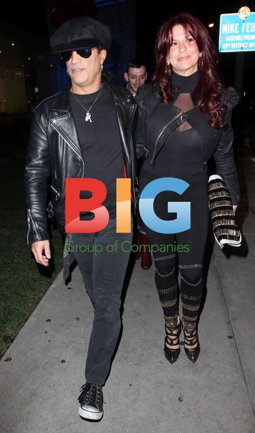 Slash and Perla Ferrar at Beverly Hills Launch