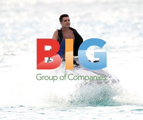 Simon Cowell Jet Skiing in Caribbean