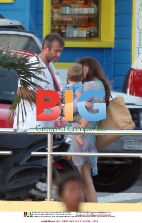 Roman Abramovich with family in St Barth