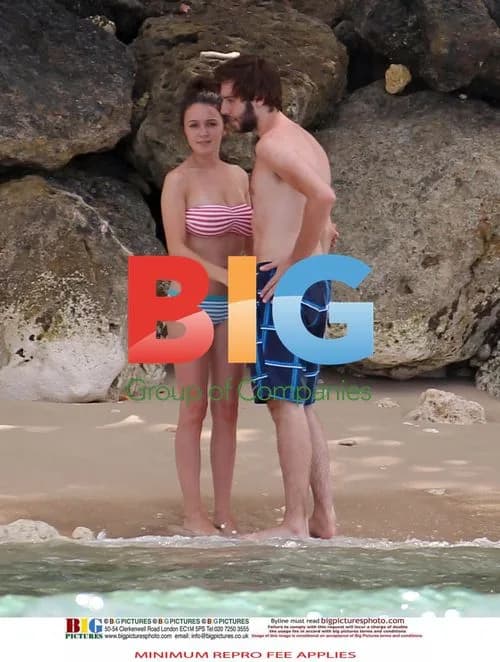 James Buckley with girlfriend Clair Meek in Caribbean