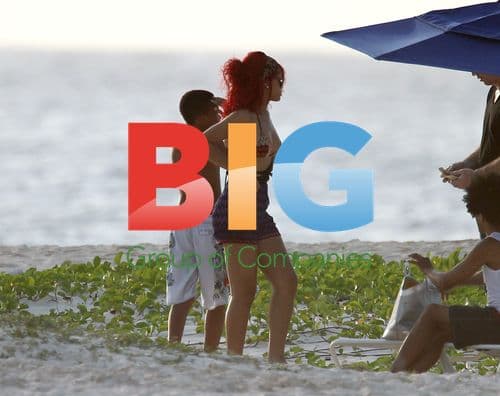 Rihanna on Barbados Beach