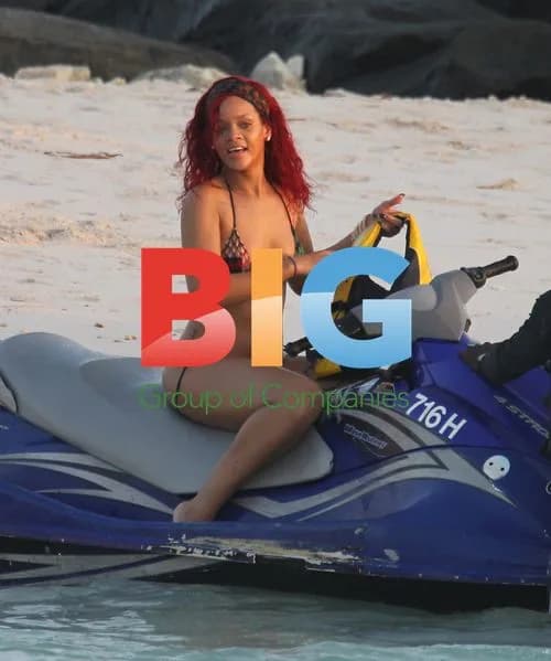 Rihanna on Barbados Beach