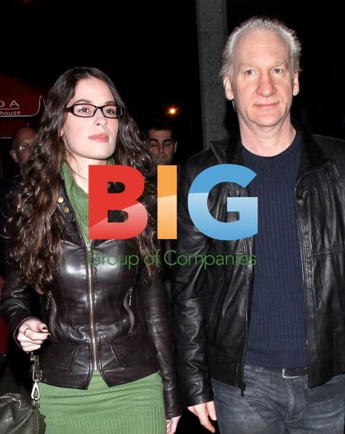 Bill Maher and Girlfriend Leave Restaurant