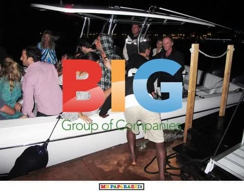 Celebs Partying on Yacht in St. Barths