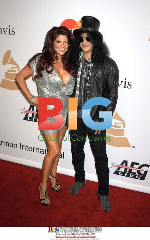 Slash and Perla Hudson at 52nd GRAMMY Awards