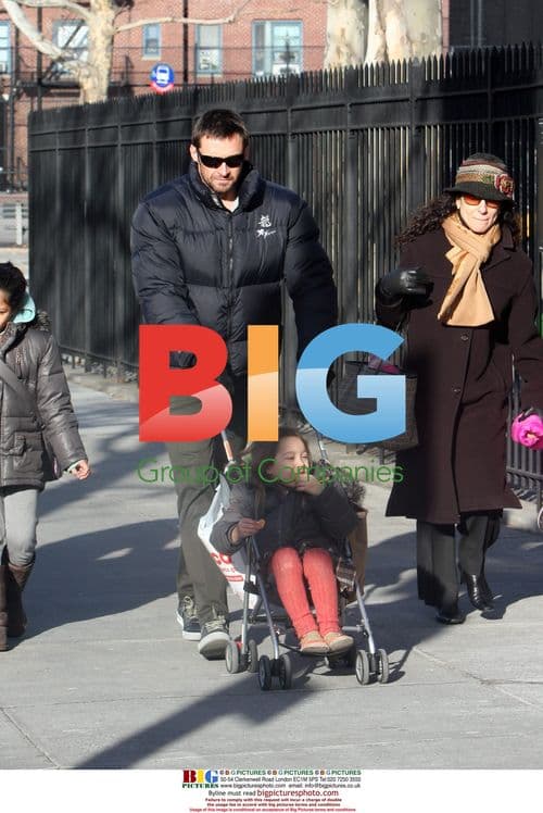 Hugh Jackman picking up daughter Ava from school