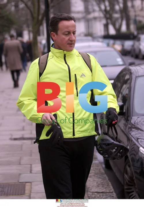 David Cameron Cycling in London