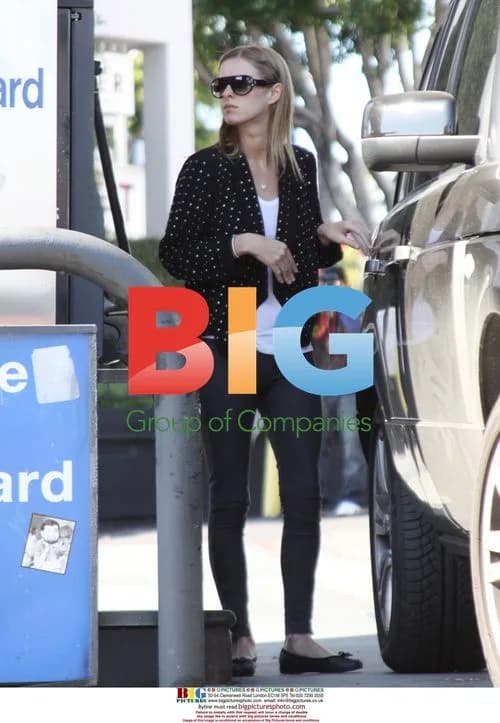Nicky Hilton Pumping Gas in LA