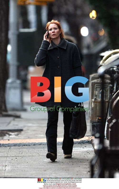 Cynthia Nixon Takes Evening Stroll in NYC