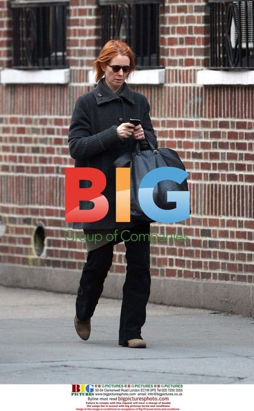 Cynthia Nixon Strolling in West Village
