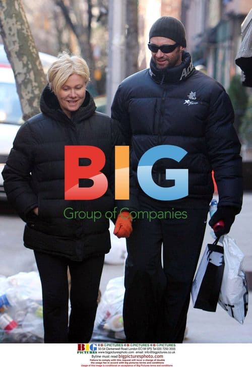 Hugh Jackman and Wife in NYC