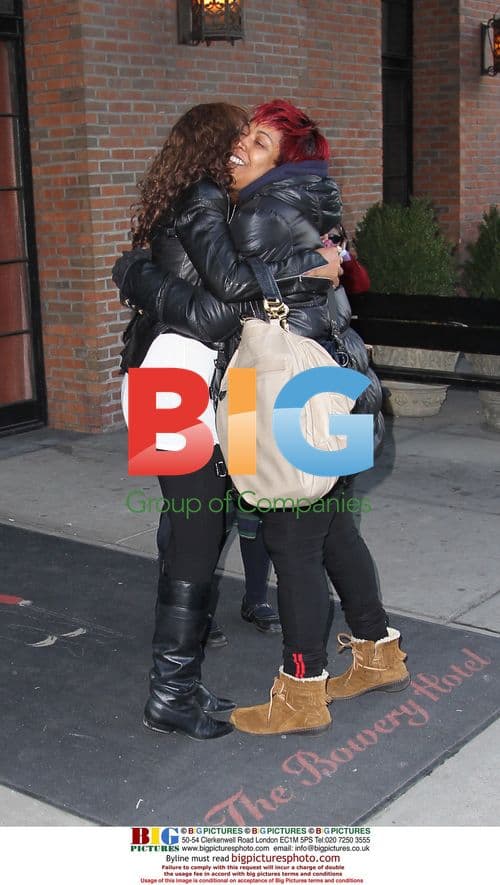 Eve Spotted Leaving Hotel With Family in NYC