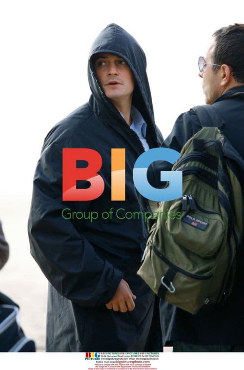 Orlando Bloom films new movie in Venice, CA