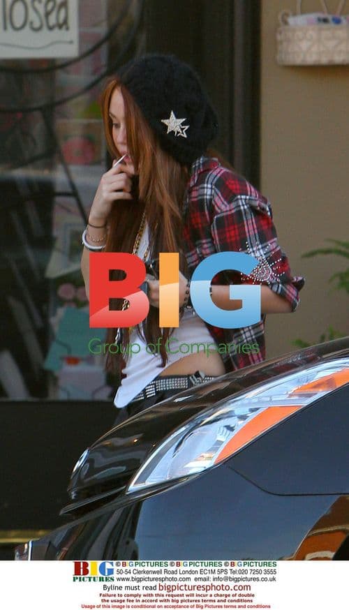 Miley Cyrus Leaves Studio, Shops for Pet