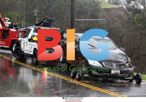 Charlie Sheen's Car Crashed in Ravine