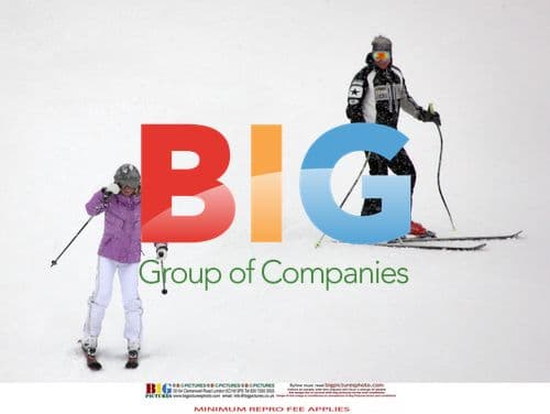 Geri Halliwell skiing in Switzerland