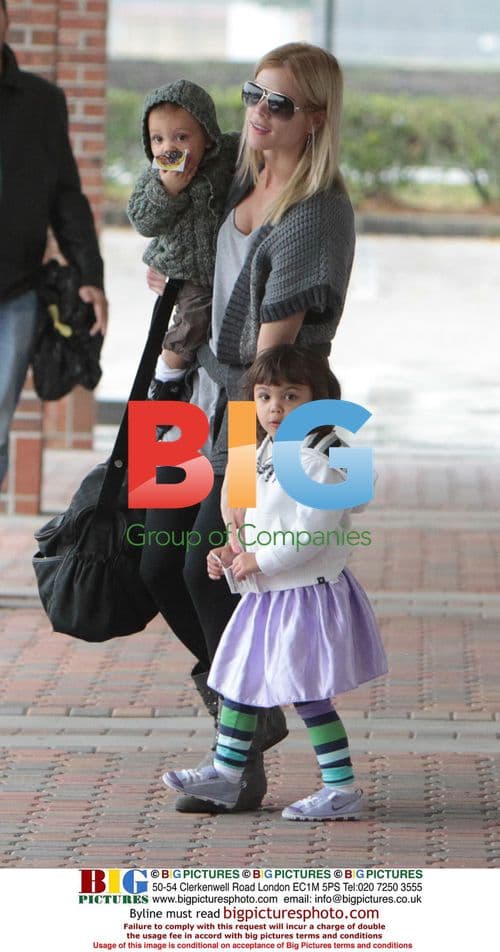 Elin Nordegren with Kids at Pediatrician